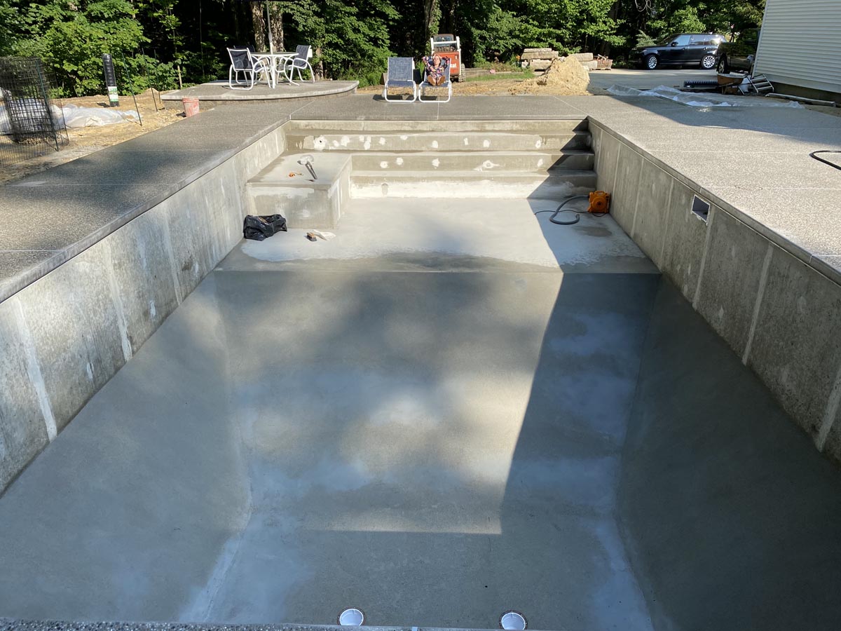 Inground Pool Construction Step 14