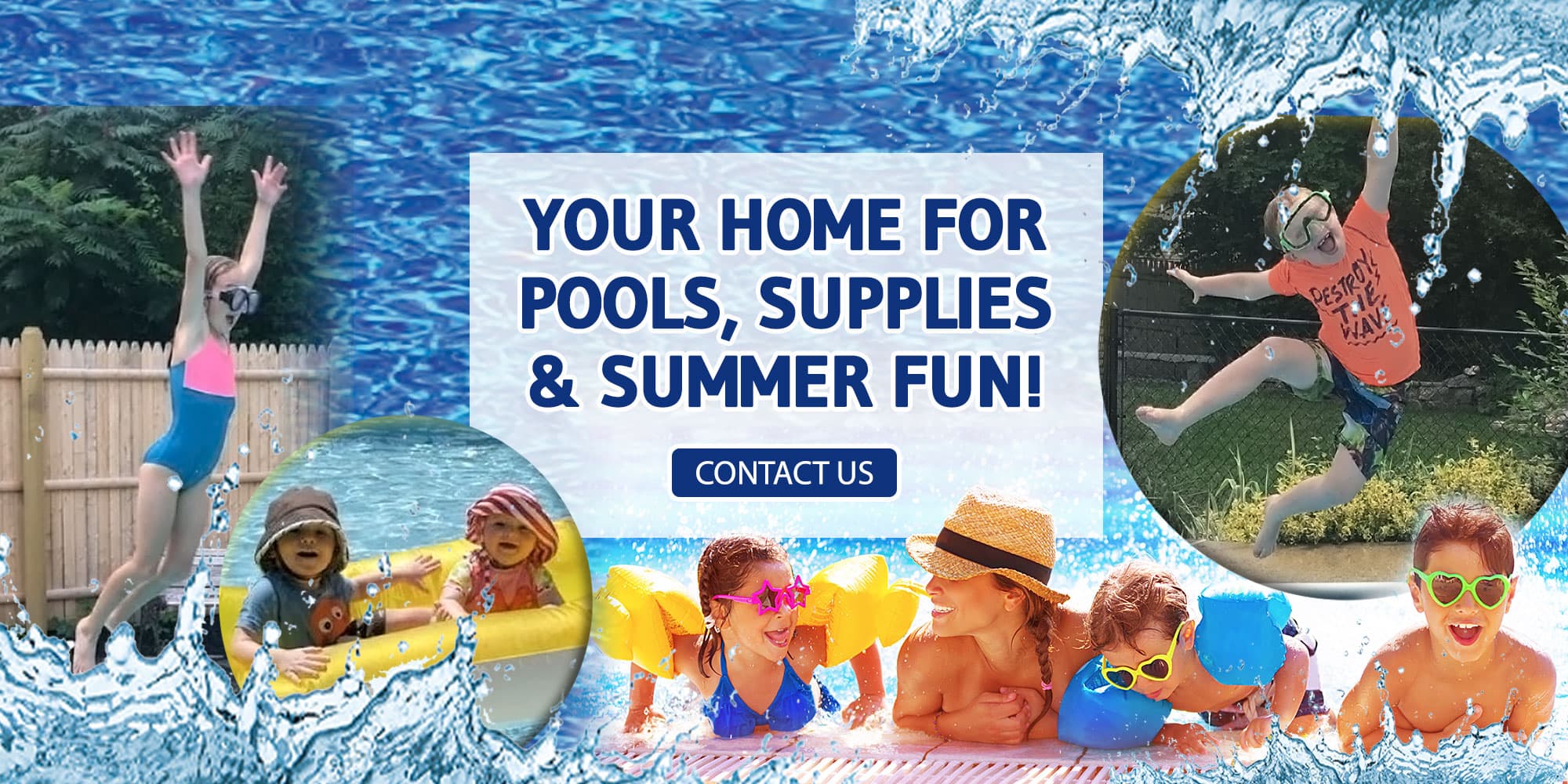 Your Home for Pool Supplies. Contact Us today!